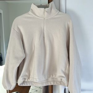 Uniqlo fleece jacket white size S